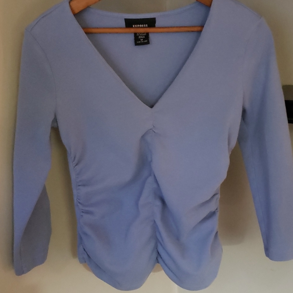 Express Periwinkle blue shirt